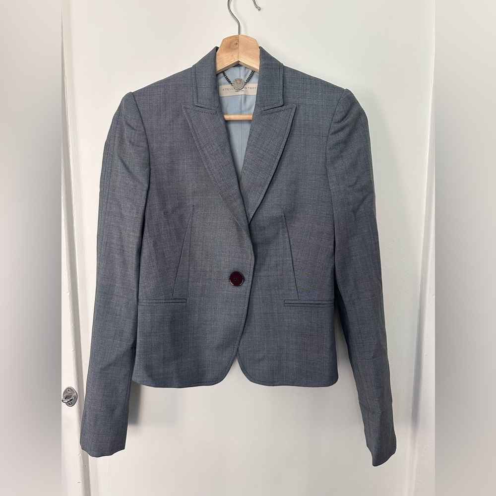 Stella McCartney 2008 Blazer Blue Grey